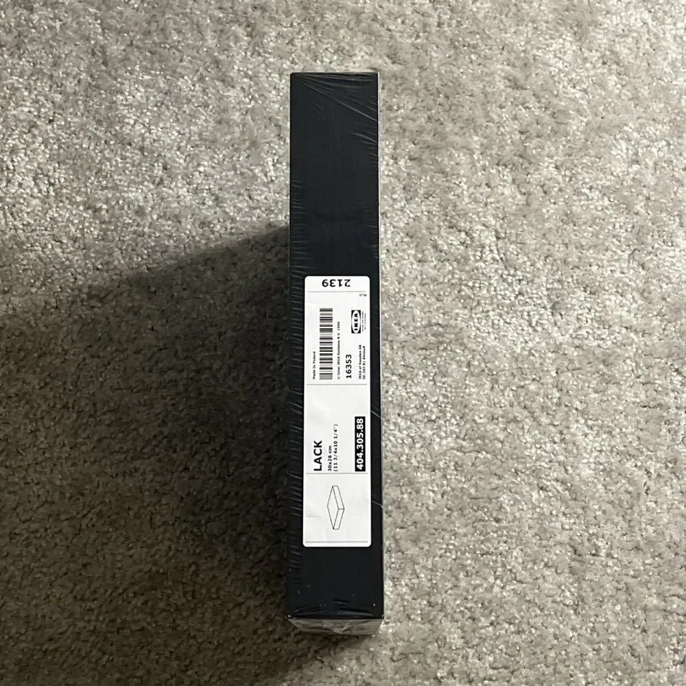 Ikea Lack Floating Wall Shelf Black 30x26 cm 11 3/4” x 10 1/4” FACTORY SEALED